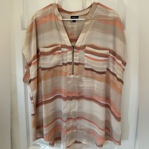 Torrid striped dolman blouse, size 2X